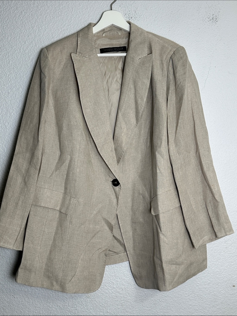 Marina Rinaldi Khaki Tan Blazer Womens‎